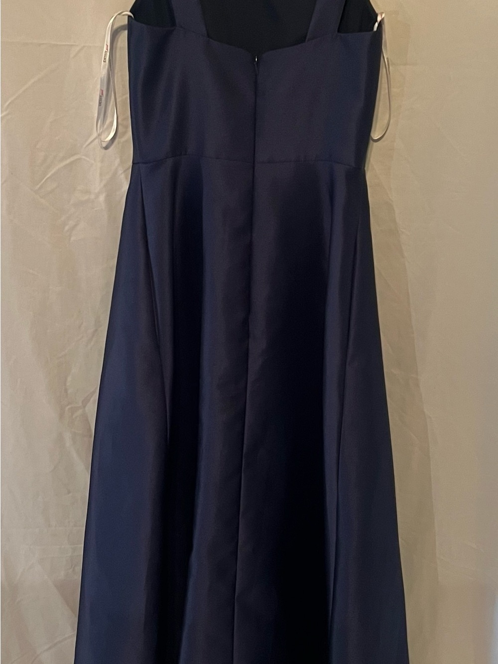 Alfred Sung Dessy Junior Collection Sophia Blue Sleeveless Gown Pleated A-line - Picture 9 of 10
